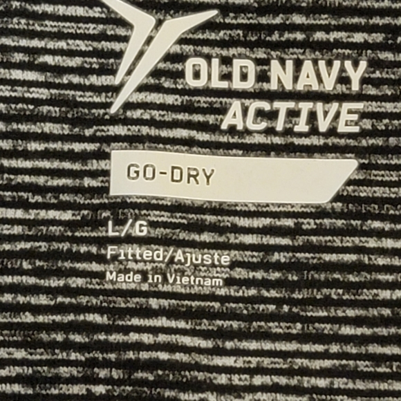 OLD NAVY ACTIVE leggings size L , black& gray - Picture 3 of 4